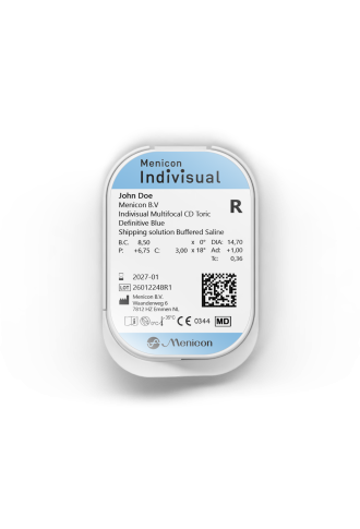 Indivisual Progressive 2 Toric - par mail si paramètres souhaités absents - lentilles toriques - supervision