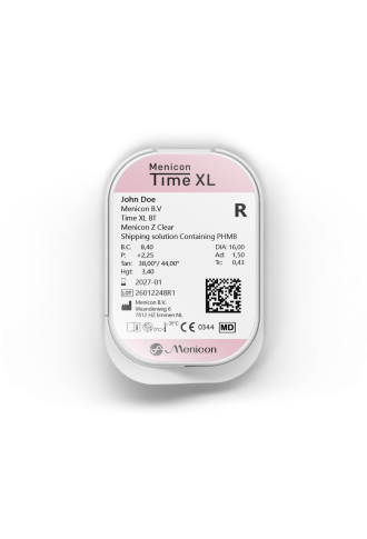 TIME XL Sphérique - commande par mail uniquement - lentilles rigides - supervision