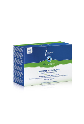 Hydravision - Lingettes perioculaires - Boite de 20 lingettes - confort & hydratation - supervision