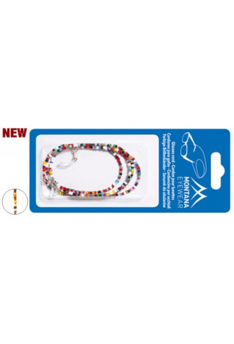 12 CORDONS PERLES MULTICOLORES SOUS BLISTER - BC10 - cordons et chaînes - supervision