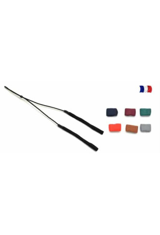 Lot de 25 cordons elastiques finition chaussette "elarch" - fonce - cordons et chaînes - supervision