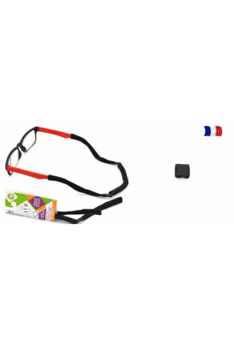 Lot de 25 cordons sport tortillon avec embout chaussette "torch" - noir - taille adulte - cordons et chaînes - supervision