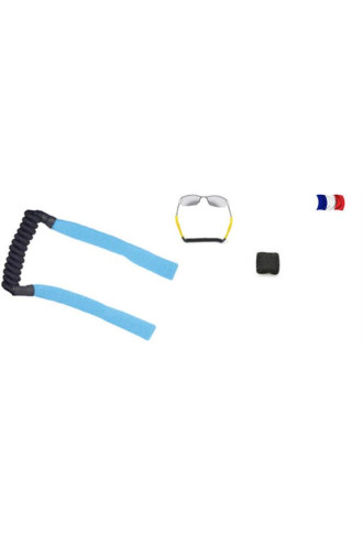 Lot de 25 cordons sport tortillon avec embout chaussette "mouflet" - noir - taille enfant - cordons et chaînes - supervision