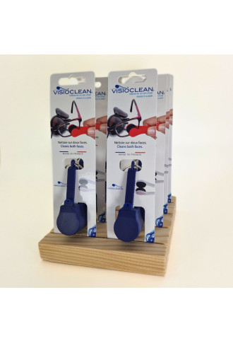 Pack de 25 pinces nettoyantes "visioclean" / présentoir offert - entretien & nettoyage lunettes - supervision