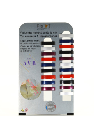 Plv de 20 "fix'it" - attache lunettes magnetiques - cordons et chaînes - supervision