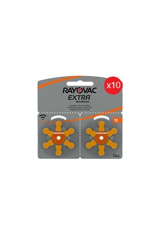 Rayovac Extra 13 (10 Plaquettes de 12 piles) - Piles auditives - Supervision