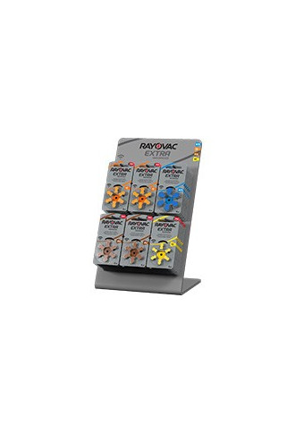 Présentoir Rayovac Extra six branches - accessoires d'audiologie - supervision