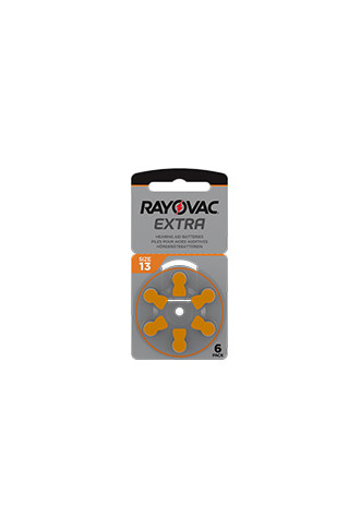 Rayovac Extra 13 - 1 Plaquette de 6 piles - Piles auditives - Supervision