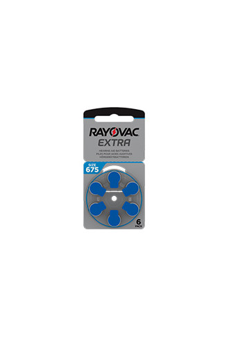 Rayovac Extra 675 - 1 Plaquette de 6 piles - Piles auditives - Supervision