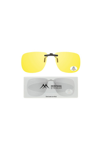CLIP SOLAIRE POLARISÉ pour monture acétate C1C - Jaune - clip on - supervision