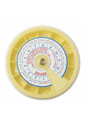 Assortiment de rondelles et bagues plastique RO-090 - Pinces - Supervision
