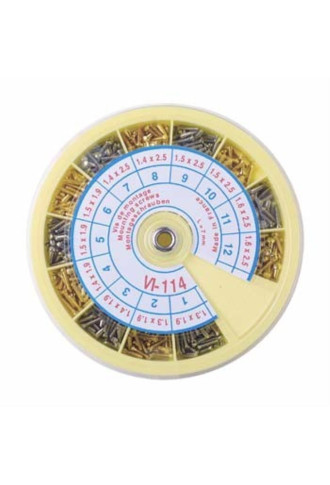 Assortiment de vis en maillechort - blanc et doré VI-114 - vis - supervision