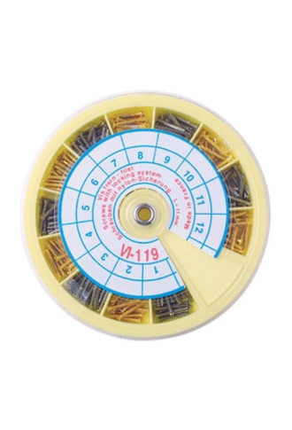 Assortiment de vis frein-filet en acier inoxydable - blanc et doré VI-119 - vis - supervision