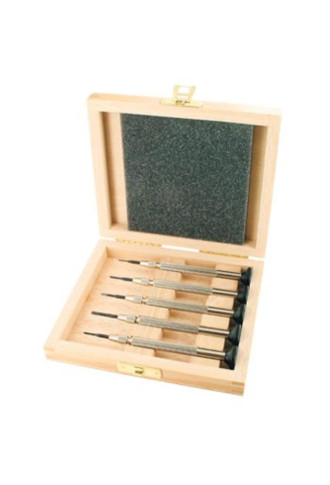 Assortiment tournevis à morille et manche simple en coffret bois TO-178 - Tournevis, tourne écrou - Supervision