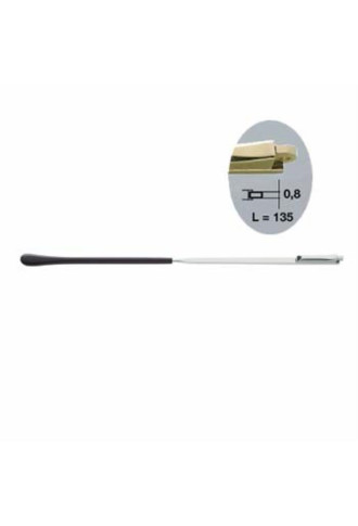 Branches en maillechort - Nickel - Embouts noirs - Tenon 0,8 mm BR-128-08/5 - divers - supervision