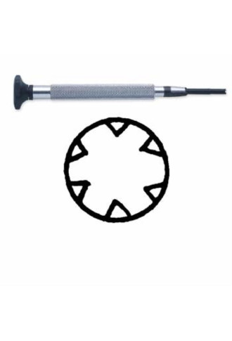 Clé pour écrous étoile 2,5 mm CL-102/A4 - Tournevis, tourne écrou - Supervision