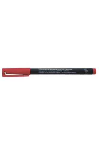 Crayon feutre permanent lumocolor rouge super fin CR-111/3 - divers - supervision