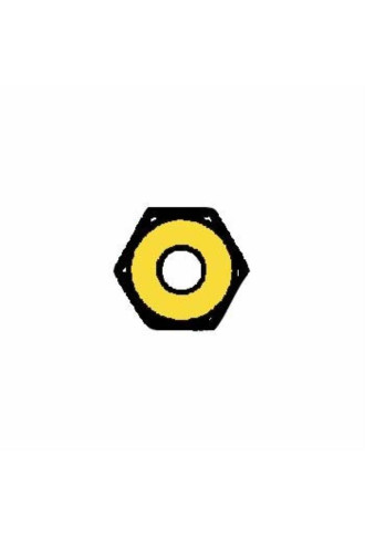 Ecrous maillechort hexagonaux standards 1.2x2.25x1.0 - doré EC-111/DC - ecrous - supervision