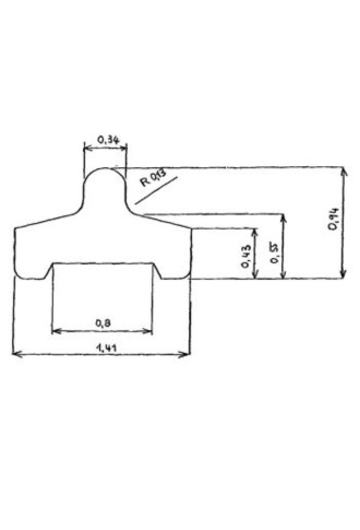 Fil à drageoir section en T - petit modèle - cristal FI-122/4 - divers - supervision