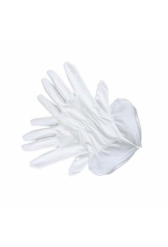 Gants blancs en microfibre - 28 cm GA-200/28 - entretien & nettoyage lunettes - supervision