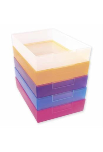 Péniches bleues 240 x 167 x 49 mm (x10) PE-243/10 - présentoirs optiques et rangements - supervision