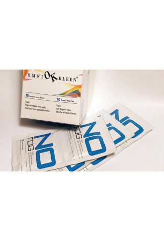 Lingettes antibuée sachets individuels Boite de 30 lingettes - Entretien & nettoyage lunettes - Supervision