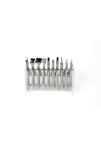 Set de 10 pinces avec support - pinces - supervision