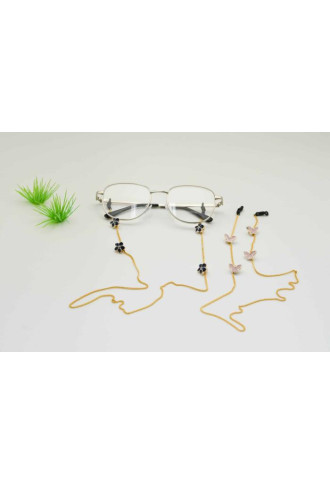 ECHAPPEE- Lot de 2- CHAINE DORÉE MOTIFS FLEUR OU PAPILLON - Cordons et chaînes - Supervision