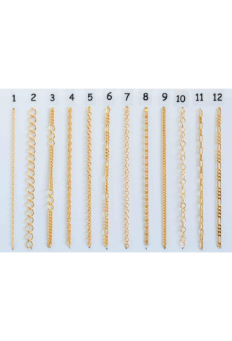 ULM CHAINE DE LUNETTES DORÉE - Lot de 12 - cordons et chaînes - supervision