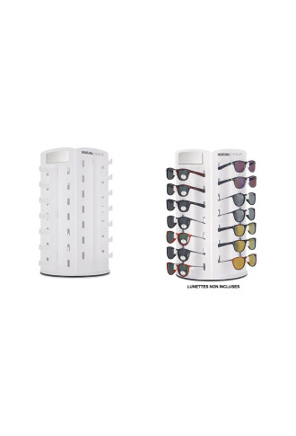 PRéSENTOIR ROTATIF + MIROIR 28 montures - MD28 - présentoirs optiques et rangements - supervision