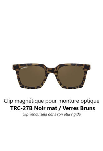 Clip magnétique solaire compatible montures TRC-27B (4 couleurs de verre) - Lunettes clip solaire - Supervision