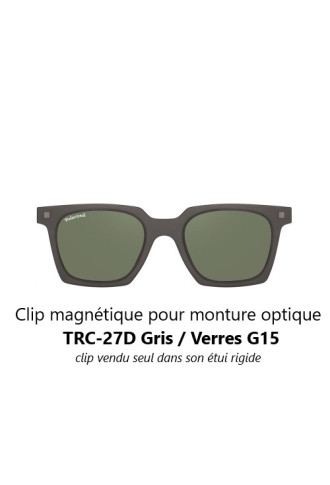Clip magnétique solaire compatible montures TRC-27D (3 couleurs de verre) - lunettes clip solaire - supervision