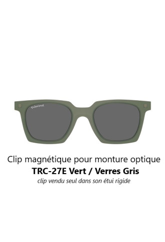 Clip magnétique solaire compatible montures TRC-27E (1 couleur de verre) - lunettes clip solaire - supervision