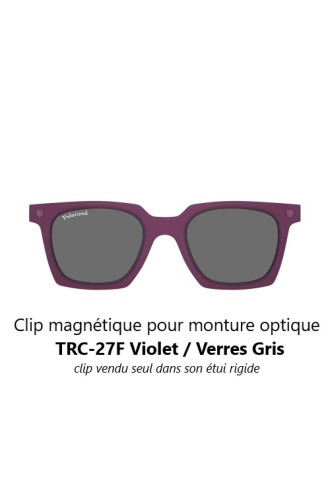 Clip magnétique solaire compatible montures TRC-27F (1 couleur de verre) - lunettes clip solaire - supervision
