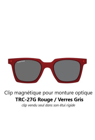Clip magnétique solaire compatible montures TRC-27G (1 couleur de verre) - lunettes clip solaire - supervision