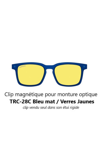 Clip magnétique solaire compatible monture TRC-28C (3 couleurs de verre) - lunettes clip solaire - supervision