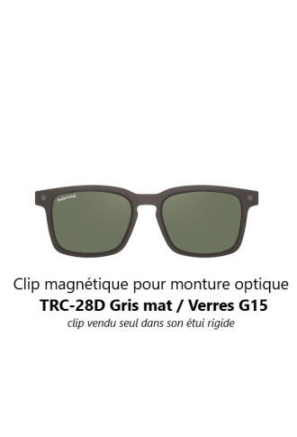 Clip magnétique solaire compatible monture TRC-28D (3 couleurs de verre) - Lunettes clip solaire - Supervision