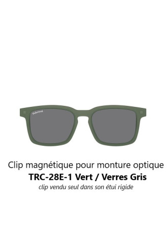 Clip magnétique solaire compatible monture TRC-28E (1 couleur de verre) - lunettes clip solaire - supervision