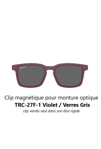 Clip magnétique solaire compatible monture TRC-28F (1 couleur de verre) - lunettes clip solaire - supervision