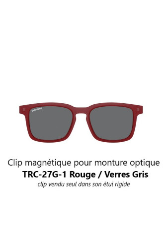 Clip magnétique solaire compatible monture TRC-28G (1 couleur de verre) - lunettes clip solaire - supervision