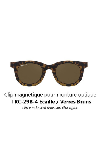 Clip magnétique solaire compatible monture TRC-29-B (4 couleurs de verre) - lunettes clip solaire - supervision