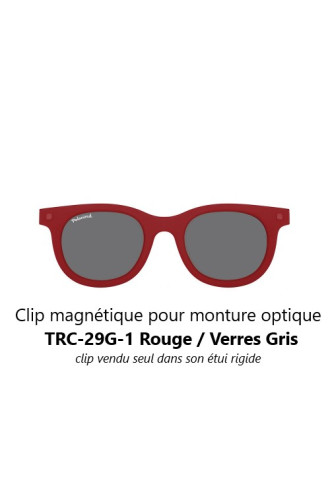 Clip magnétique solaire compatible monture TRC-29G (1 couleur de verre) - lunettes clip solaire - supervision