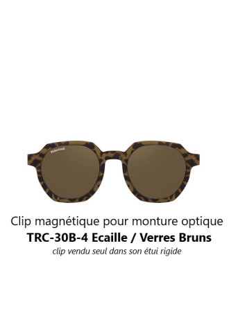 Clip magnétique solaire compatible montures TRC-30B (4 couleurs de verre) - lunettes clip solaire - supervision