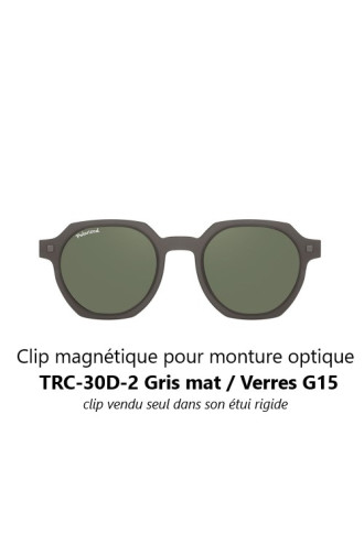 Clip magnétique solaire compatible montures TRC-30D (3 couleurs de verre) - lunettes clip solaire - supervision