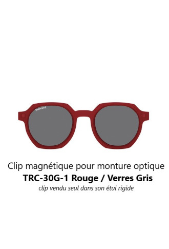 Clip magnétique solaire compatible montures TRC-30G (1 couleur de verre) - lunettes clip solaire - supervision