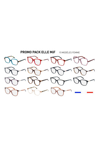 PROMO PACK ELLE MiF - 15 montures optiques Femme - montures optiques - supervision
