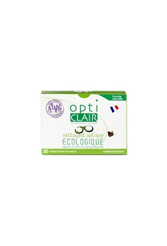 Lingettes Nettoyantes - Boite de 20 unités - entretien & nettoyage lunettes - supervision