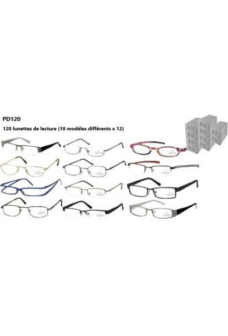 PACK 120 LUNETTES DE LECTURES - PD120 - lunettes de lecture (optique & solaire) - supervision