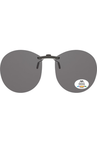 CLIP SOLAIRE polarisé POUR MONTURE ACETATE C4 - Fumés - clip on - supervision