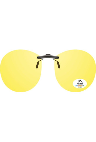 CLIP SOLAIRE Polarisé POUR MONTURE ACETATE C4C - Jaune - clip on - supervision
